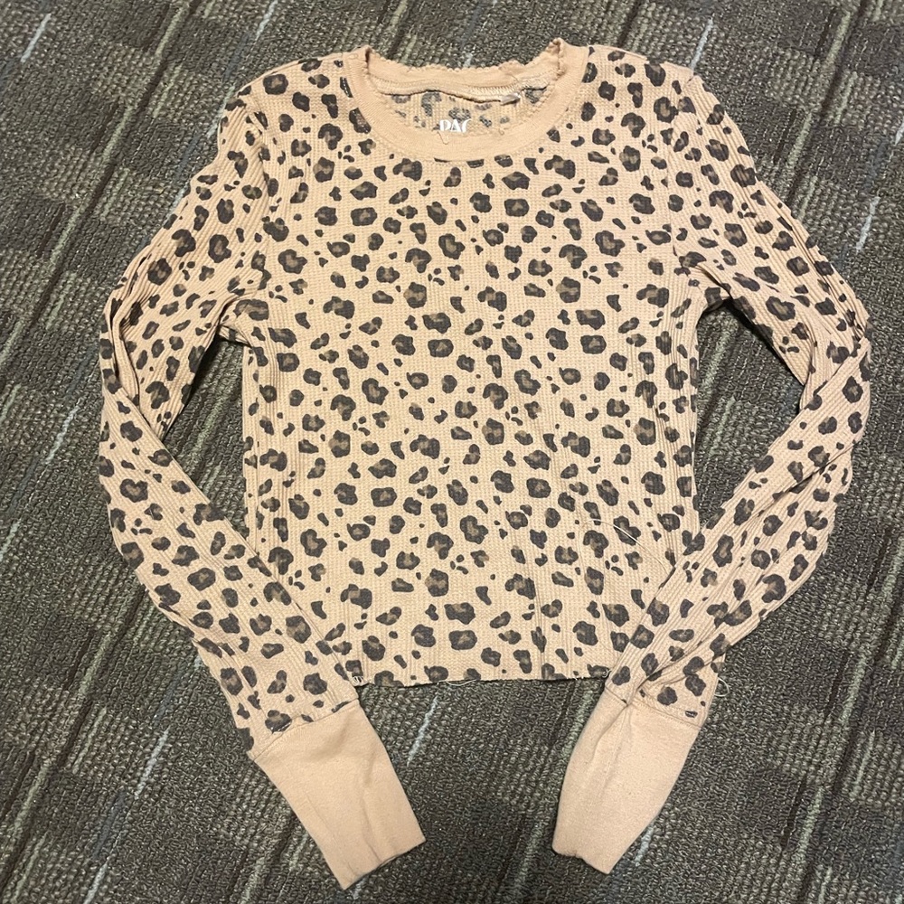 Pacsun cheetah thermal crop top